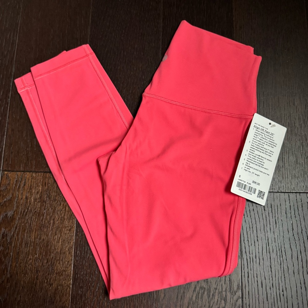lululemon athletica Coral Pink High-Rise Leggings